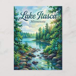 Cartão Postal Parque Estadual de Itasca Minnesota