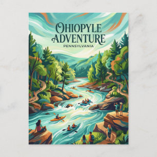 Cartão Postal Parque Estadual de Ohiopyle Pensilvânia