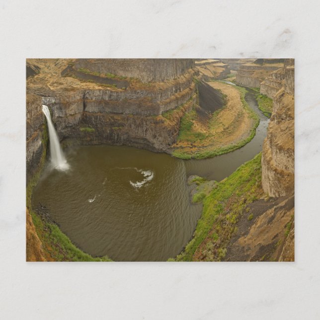 Cartão Postal Parque Estadual de Palouse Falls, de 200 pés de al (Frente)