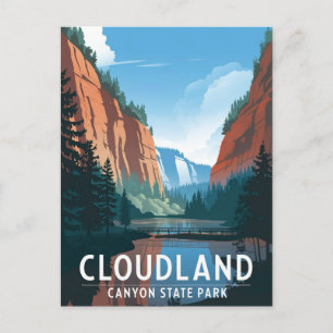 Cartão Postal Parque Estadual do Canyon em Cloudland