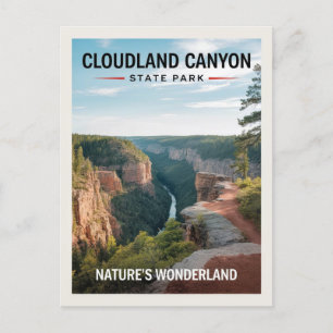 Cartão Postal Parque Estadual do Canyon em Cloudland