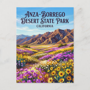 Cartão Postal Parque Estadual do Deserto de Anza-Borrego Califór