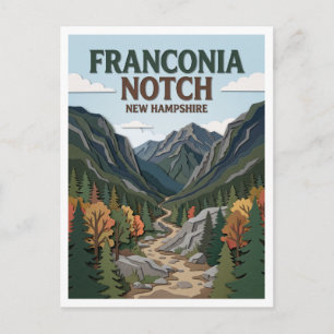 Cartão Postal Parque Estadual Franconia Notch Lincoln New Hampsh