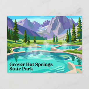 Cartão Postal Parque Estadual Grover Hot Springs Califórnia
