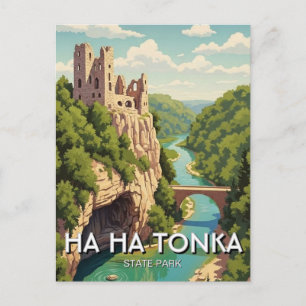 Cartão Postal Parque Estadual Ha Ha Tonka Missouri Viagem