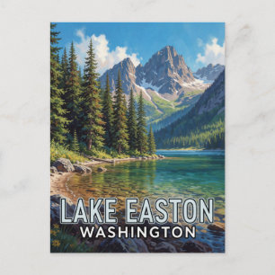 Cartão Postal Parque Estadual Lake Easton — Washington