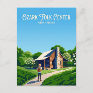 Cartão Postal Parque Estadual Ozark Folk Center EUA