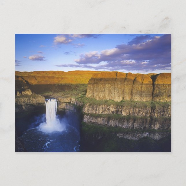 Cartão Postal Parque Estadual Palouse Falls em Washington (Frente)
