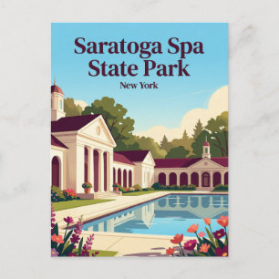Cartão Postal Parque Estadual Saratoga Spa EUA