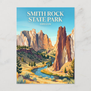 Cartão Postal Parque Estadual Smith Rock EUA