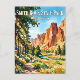Cartão Postal Parque Estadual Smith Rock EUA