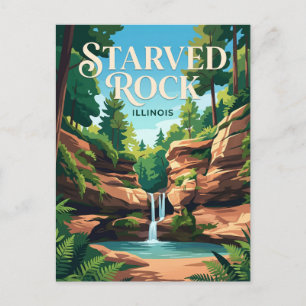Cartão Postal Parque Estadual Starved Rock EUA