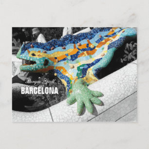 Cartão Postal Parque Güell Barcelona Gaudi
