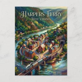 Cartão Postal Parque Histórico Nacional de Harpers Ferry