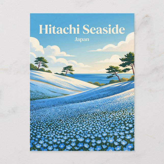 Cartão Postal Parque Hitachi Seaside Japão (Frente)