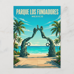 Cartão Postal Parque Los Fundadores México