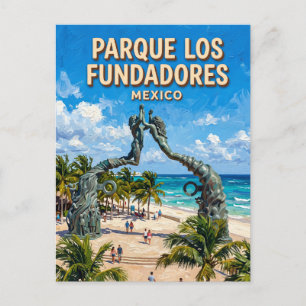 Cartão Postal Parque Los Fundadores México