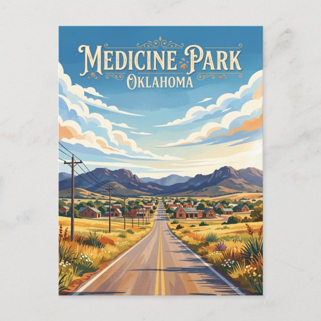 Cartão Postal Parque Medicine EUA (Frente)