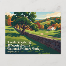 Cartão Postal Parque Militar Nacional Fredericksburg & Spotsylva