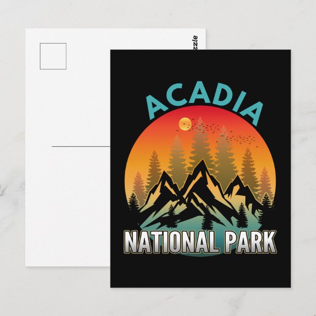 Cartão Postal Parque Nacional Acadia (Frente/Verso)