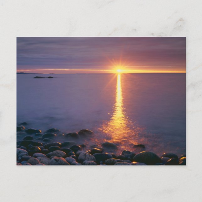 Cartão Postal Parque Nacional Acadia |Maine no oceano Atlântico (Frente)