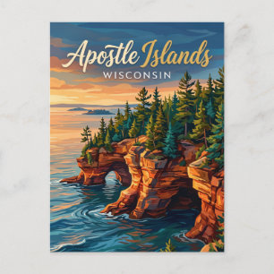 Cartão Postal Parque Nacional Apostle Islands EUA