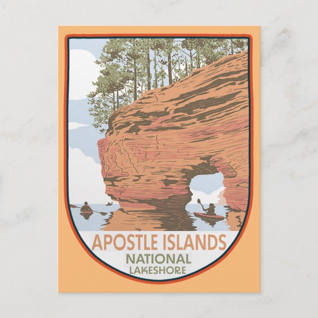Cartão Postal Parque Nacional Apostle Islands National Lakeshore (Frente)