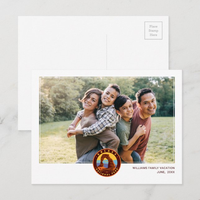 Cartão Postal Parque Nacional Arches (Frente/Verso)