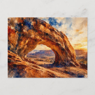 Cartão Postal Parque Nacional Arches ao Pôr-do-Sol,