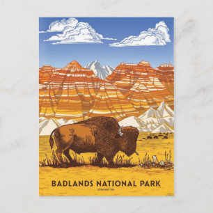 Cartão Postal Parque nacional Badlands