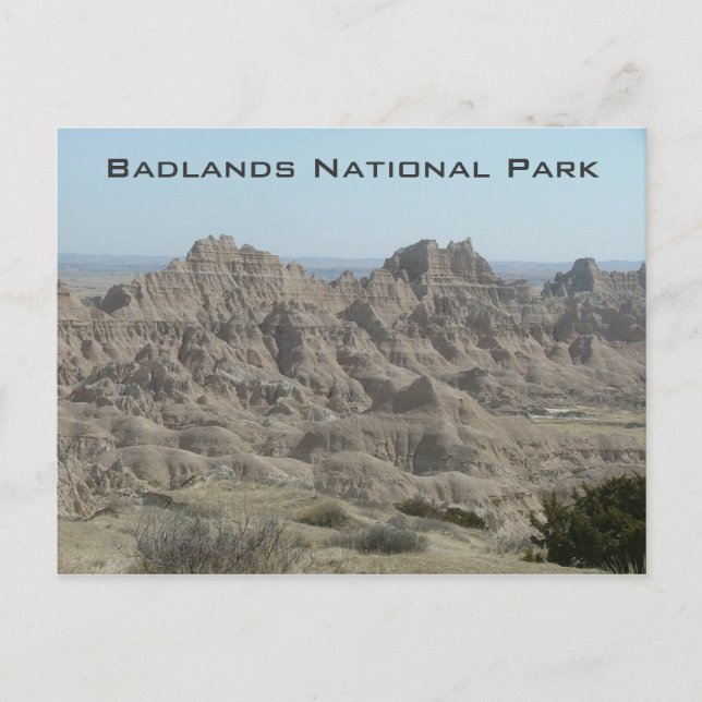 Cartão Postal Parque Nacional Badlands (Frente)