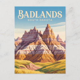 Cartão Postal Parque Nacional Badlands EUA
