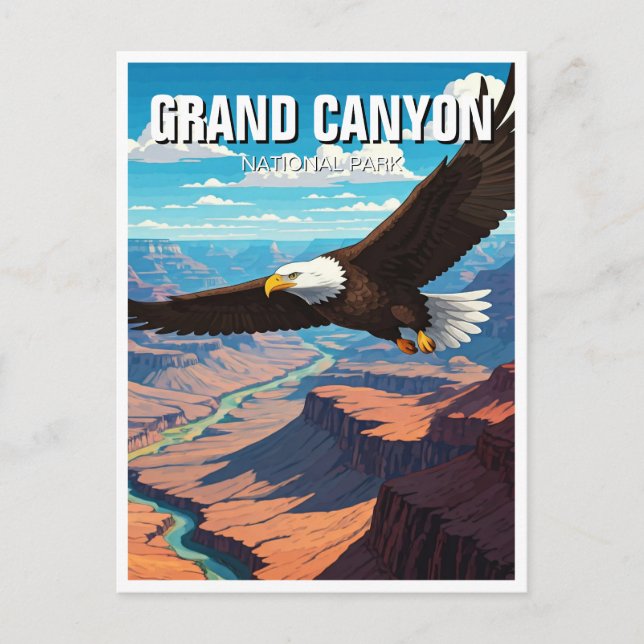 Cartão Postal Parque Nacional Bald Eagle Grand Canyon (Frente)