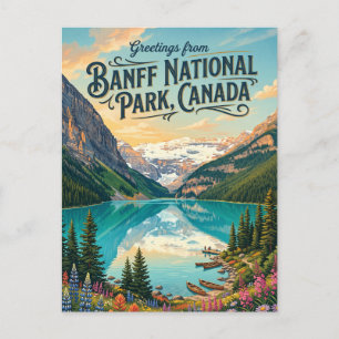 Cartão Postal Parque Nacional Banff Canadá
