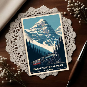 Cartão Postal Parque Nacional Banff Vintage Viagem Canadá 