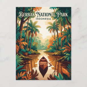 Cartão Postal Parque Nacional Berbak Indonésia