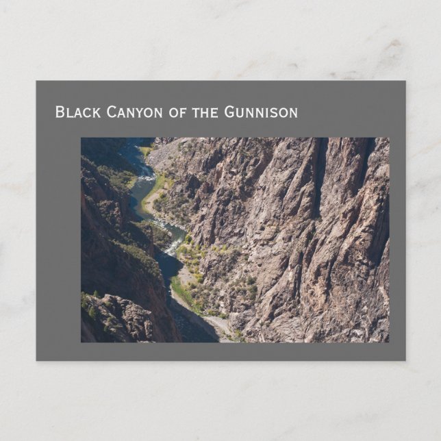 Cartão Postal Parque Nacional Black Canyon of the Gunnison (Frente)