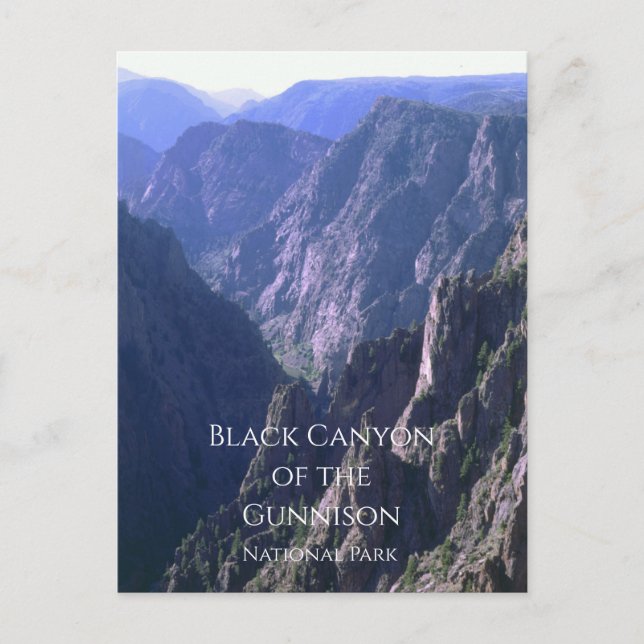 Cartão Postal Parque Nacional Black Canyon of the Gunnison (Frente)