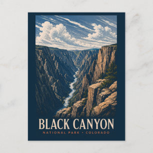 Cartão Postal Parque Nacional Black Canyon of the Gunnison Moder
