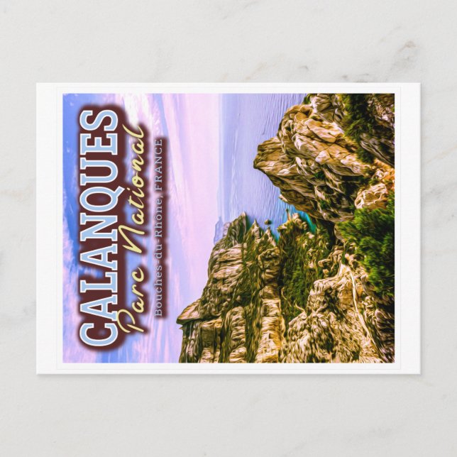 CARTÃO POSTAL PARQUE NACIONAL CALANQUES - BOUCHES DU RHONE FRANÇ (Frente)
