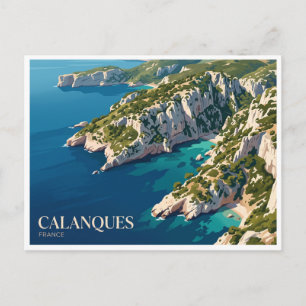 Cartão Postal Parque Nacional Calanques Marselha França