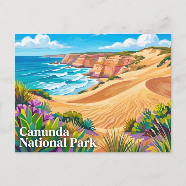 Cartão Postal Parque Nacional Canunda Austrália (Frente)