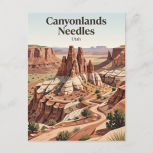 Cartão Postal Parque Nacional Canyonlands Distrito Needles Utah