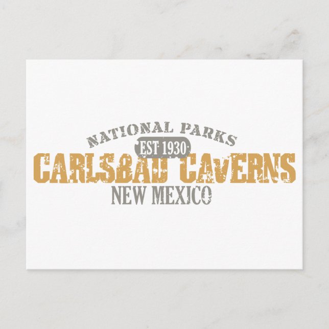 Cartão Postal Parque Nacional Carlsbad Caverns (Frente)