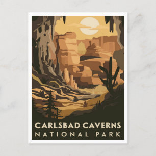 Cartão Postal Parque Nacional Carlsbad Caverns Novo México