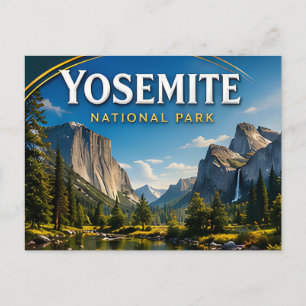 Cartão Postal Parque Nacional Cénico Yosemite Half Dome