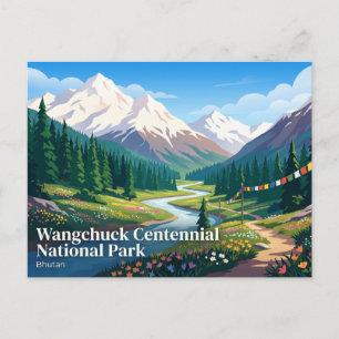 Cartão Postal Parque Nacional Centenário Wangchuck Butão
