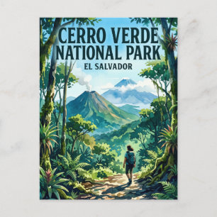 Cartão Postal Parque Nacional Cerro Verde El Salvador