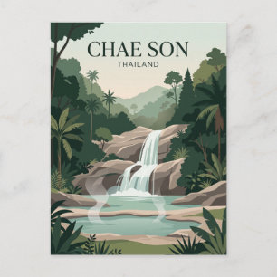 Cartão Postal Parque Nacional Chae Son Tailândia