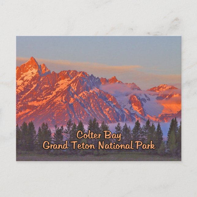 Cartão Postal Parque Nacional Colter Bay Grand Teton (Frente)